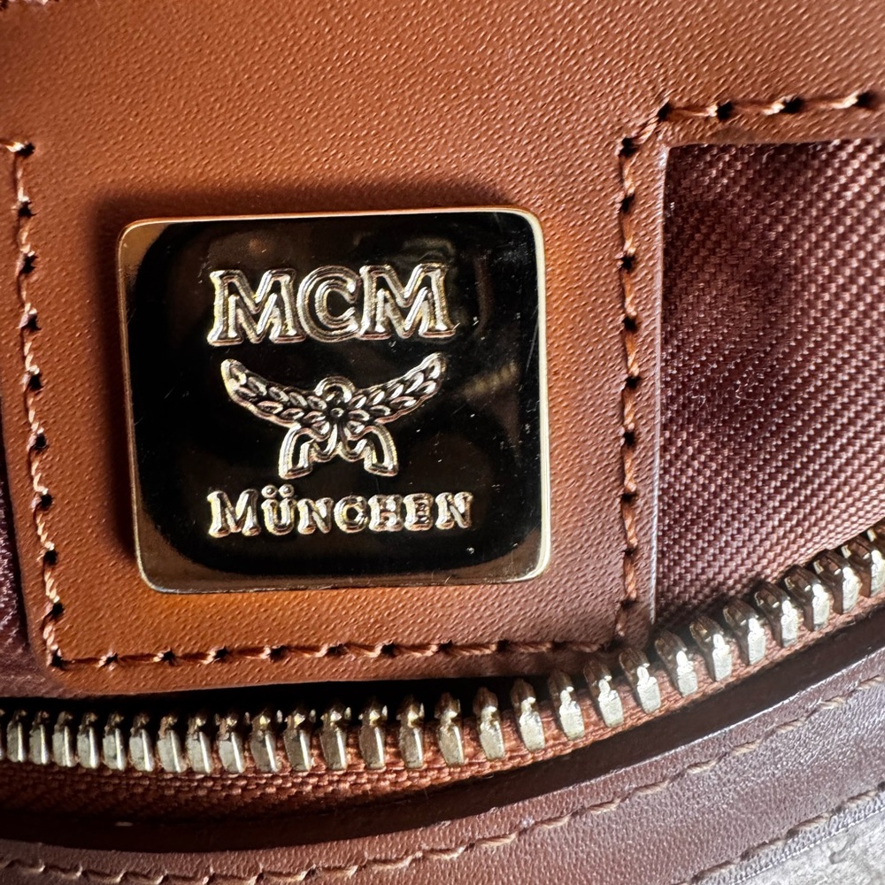 MCM Cognac Visetos Satchel - Picture 13 of 16